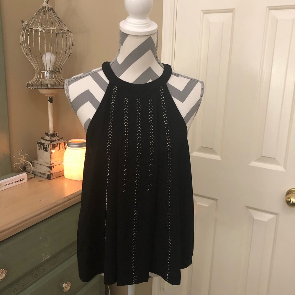 Black beaded blouse